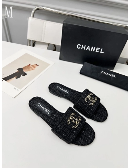 Chanel Slippers 117,Chanel Slippers,Slides Slippers,More Brands