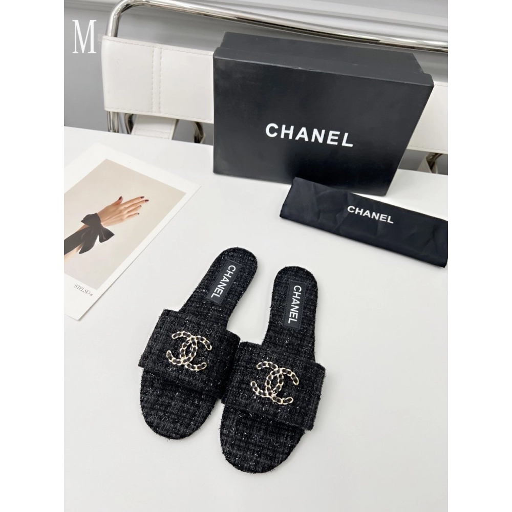 Chanel Slippers 117,Chanel Slippers,Slides Slippers,More Brands