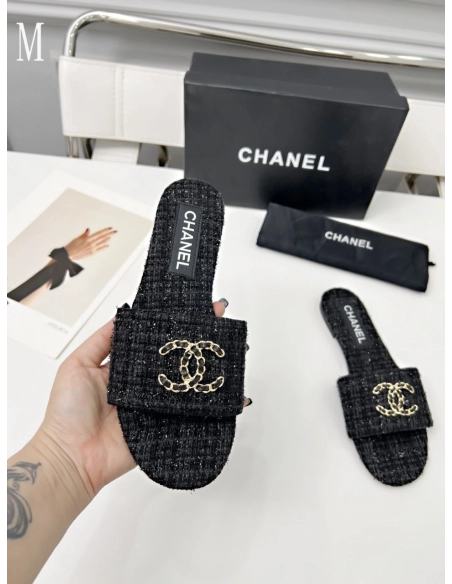 Chanel Slippers 117,Chanel Slippers,Slides Slippers,More Brands