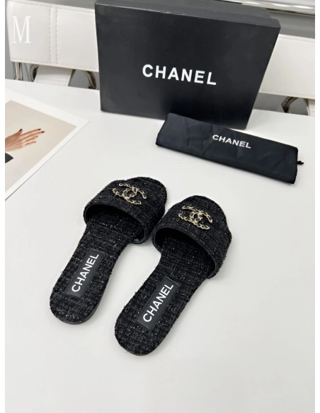 Chanel Slippers 117,Chanel Slippers,Slides Slippers,More Brands