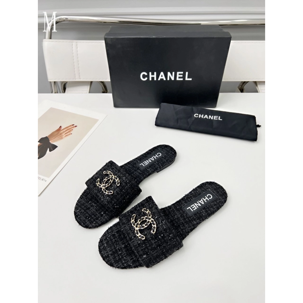 Chanel Slippers 117,Chanel Slippers,Slides Slippers,More Brands