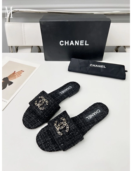 Chanel Slippers 117,Chanel Slippers,Slides Slippers,More Brands