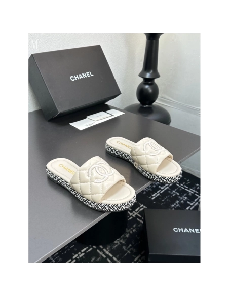 Chanel Slippers 050,Chanel Slippers,Slides Slippers,More Brands