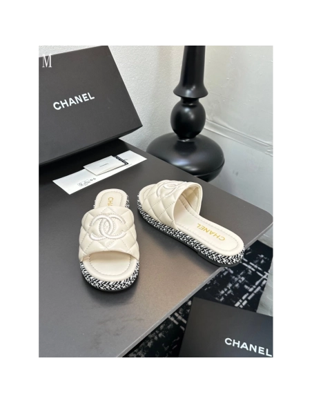 Chanel Slippers 050,Chanel Slippers,Slides Slippers,More Brands