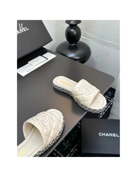 Chanel Slippers 050,Chanel Slippers,Slides Slippers,More Brands