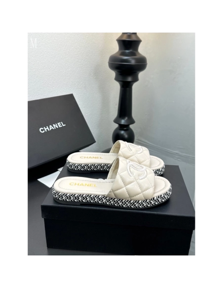 Chanel Slippers 050,Chanel Slippers,Slides Slippers,More Brands