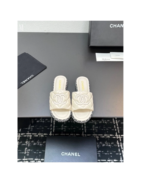 Chanel Slippers 050,Chanel Slippers,Slides Slippers,More Brands