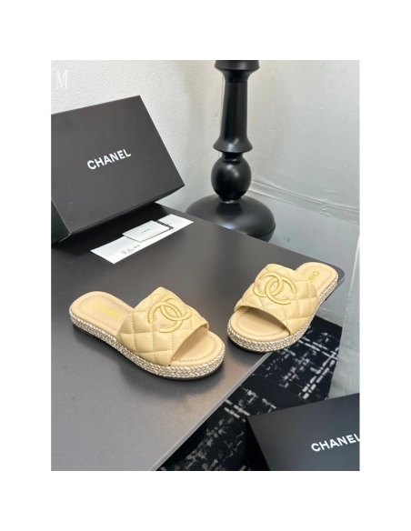 Chanel Slippers 052,Chanel Slippers,Slides Slippers,More Brands