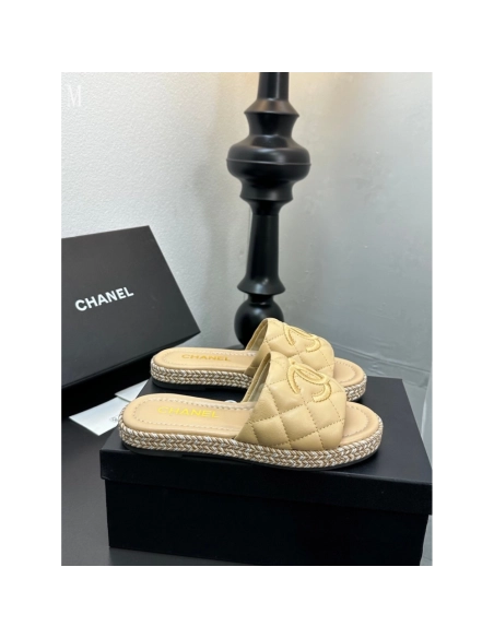 Chanel Slippers 052,Chanel Slippers,Slides Slippers,More Brands