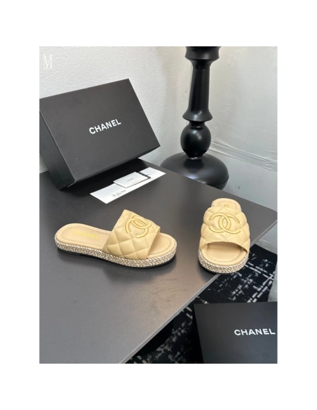 Chanel Slippers 052,Chanel Slippers,Slides Slippers,More Brands