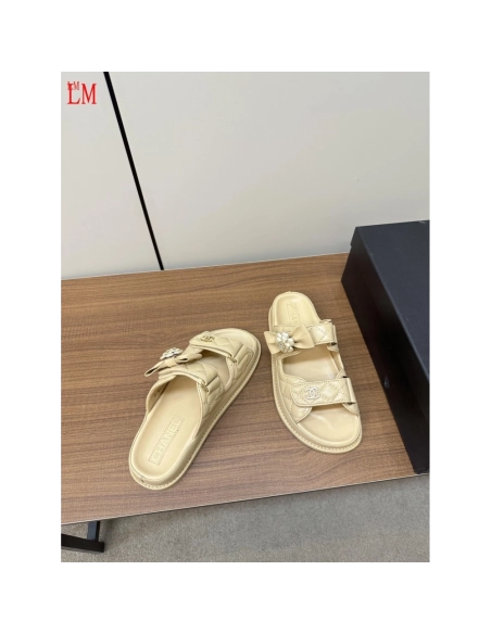 Chanel Slippers 054,Chanel Slippers,Slides Slippers,More Brands