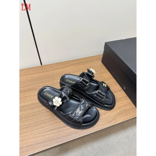 Chanel Slippers 055,Chanel Slippers,Slides Slippers,More Brands