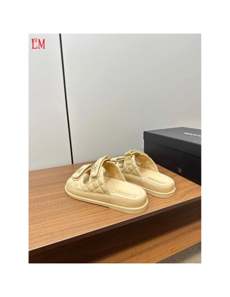 Chanel Slippers 065,Chanel Slippers,Slides Slippers,More Brands
