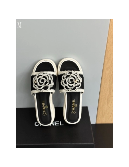 Chanel Slippers 122,Chanel Slippers,Slides Slippers,More Brands