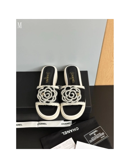 Chanel Slippers 122,Chanel Slippers,Slides Slippers,More Brands