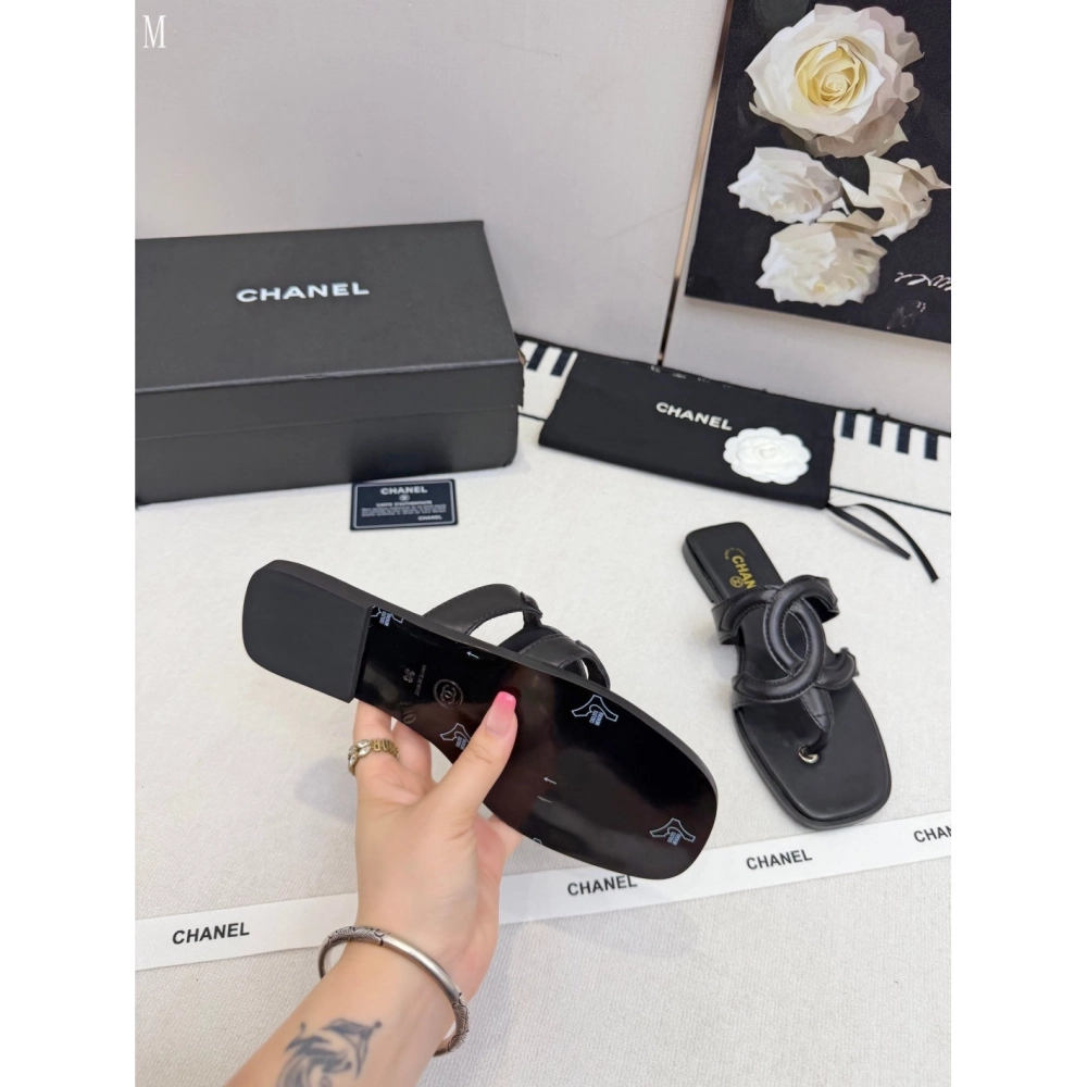 Chanel Slippers 143,Chanel Slippers,Slides Slippers,More Brands