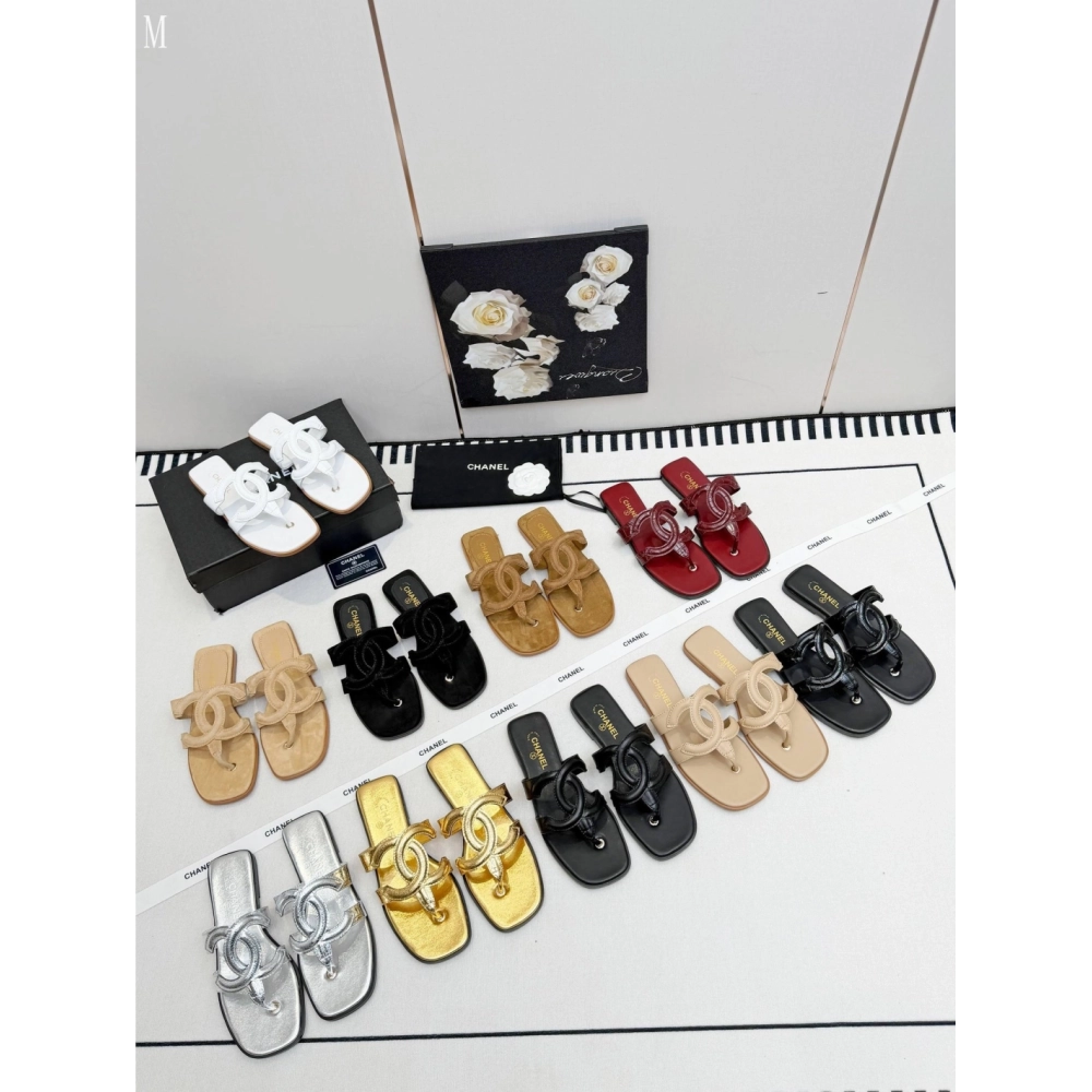 Chanel Slippers 143,Chanel Slippers,Slides Slippers,More Brands