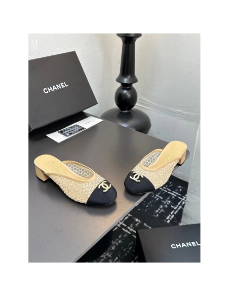 Chanel Slippers 074,Chanel Slippers,Slides Slippers,More Brands