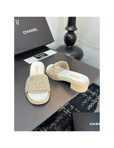 Chanel Slippers 087,Chanel Slippers,Slides Slippers,More Brands