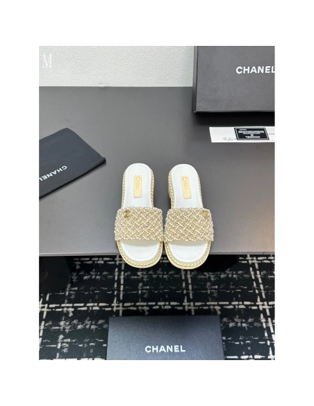Chanel Slippers 087,Chanel Slippers,Slides Slippers,More Brands