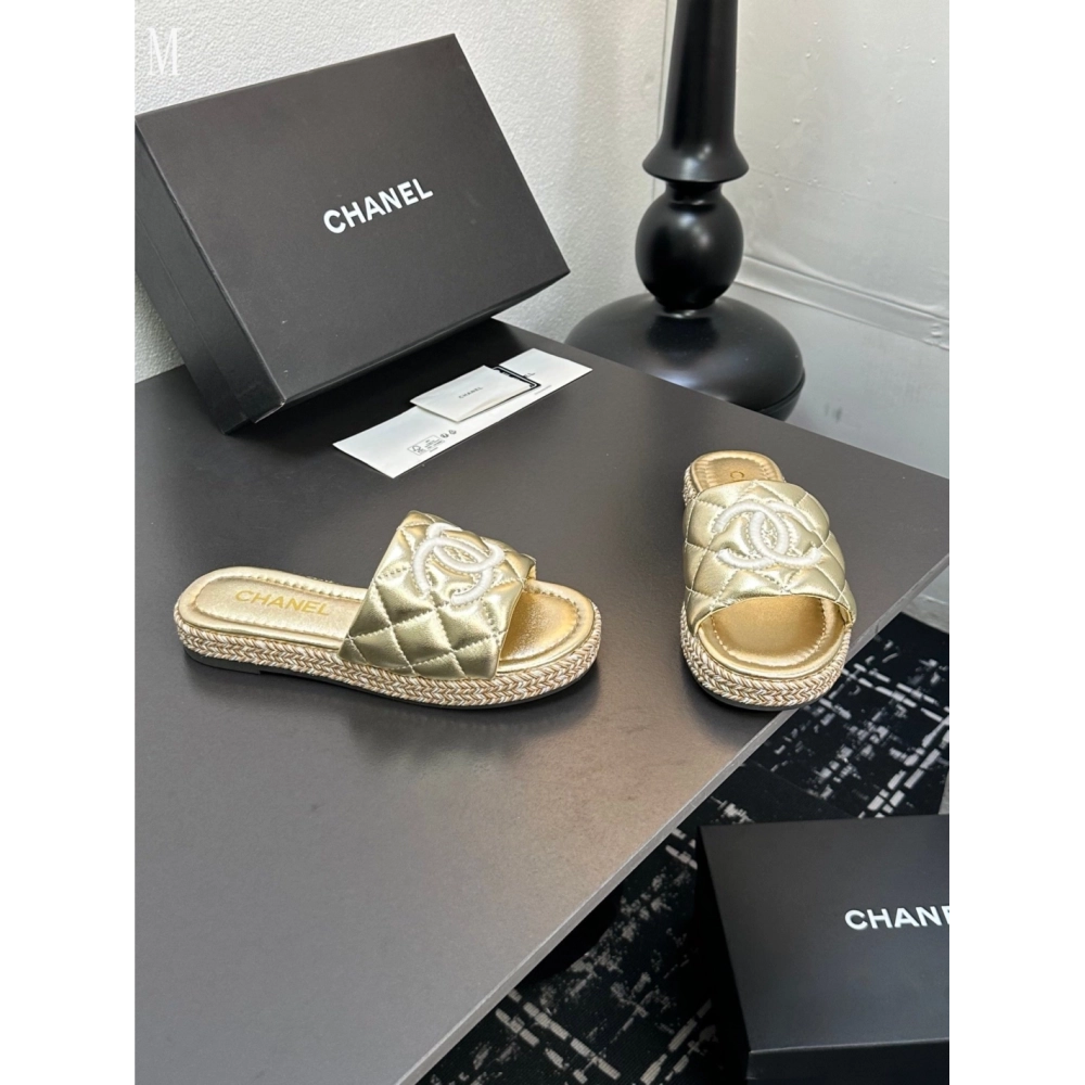 Chanel Slippers 100,Chanel Slippers,Slides Slippers,More Brands