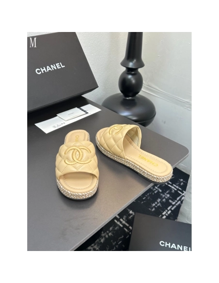 Chanel Slippers 104,Chanel Slippers,Slides Slippers,More Brands