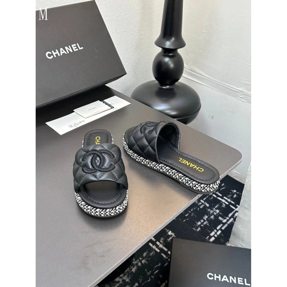 Chanel Slippers 105,Chanel Slippers,Slides Slippers,More Brands