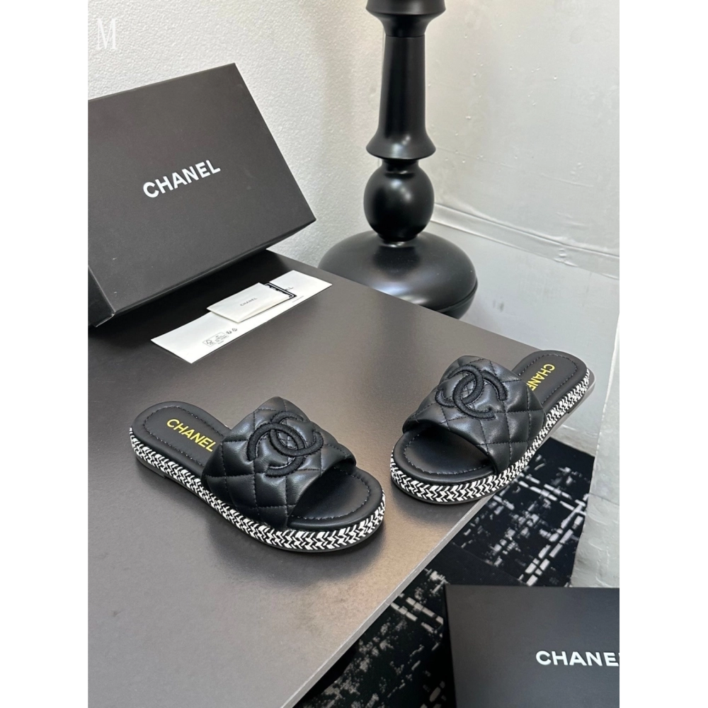 Chanel Slippers 105,Chanel Slippers,Slides Slippers,More Brands