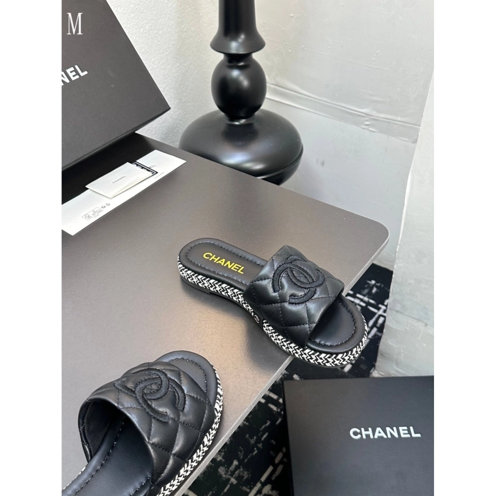 Chanel Slippers 105,Chanel Slippers,Slides Slippers,More Brands