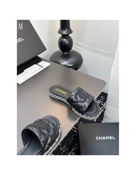 Chanel Slippers 105,Chanel Slippers,Slides Slippers,More Brands