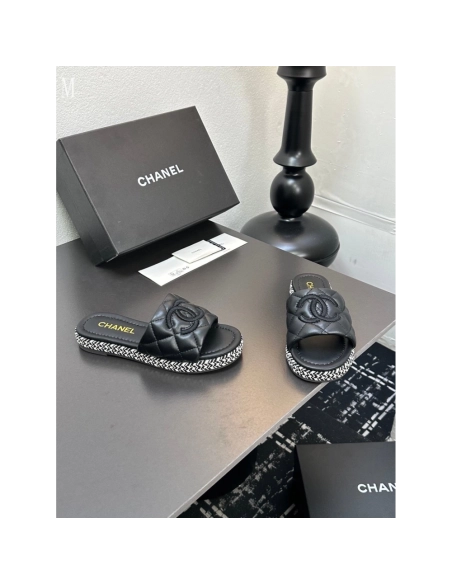 Chanel Slippers 105,Chanel Slippers,Slides Slippers,More Brands