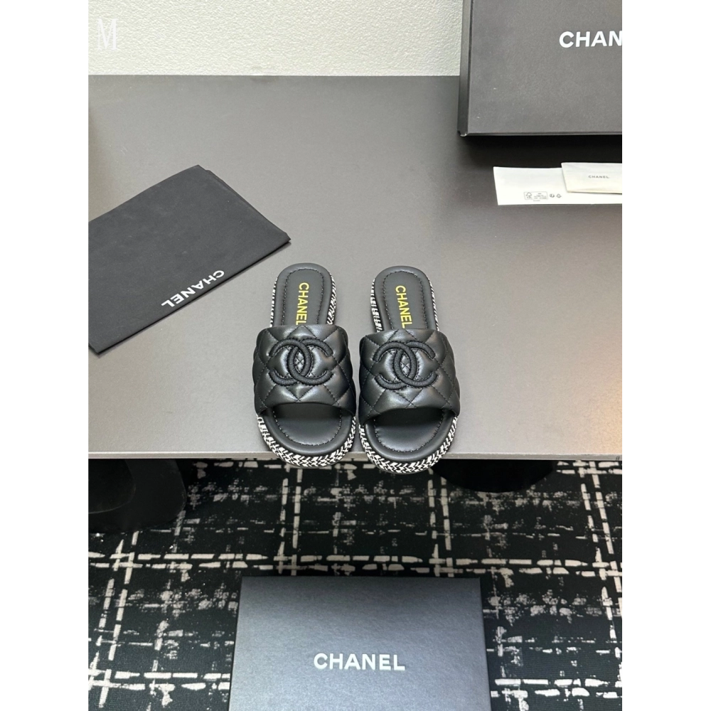 Chanel Slippers 105,Chanel Slippers,Slides Slippers,More Brands