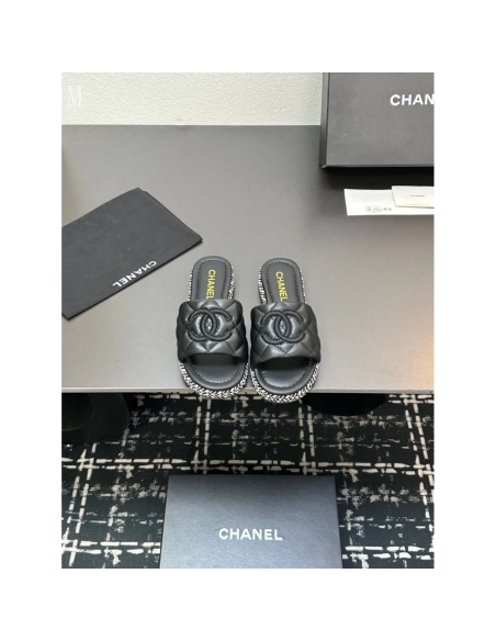 Chanel Slippers 105,Chanel Slippers,Slides Slippers,More Brands