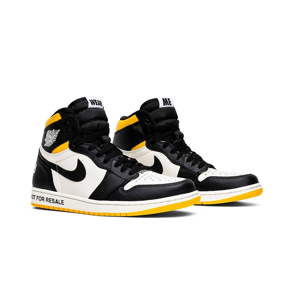 AIR JORDAN 1 RETRO HIGH OG NRG NOT FOR RESALE YELLOW 861428 107,AIR JORDAN 1 HIGH,Air Jordan