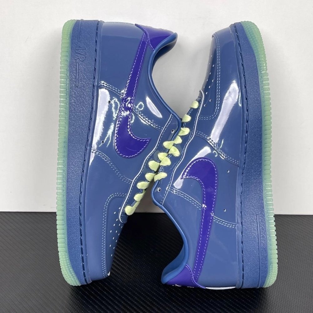 Nike Air Force 1 Low Patent Leather - Mystic Navy Grape Ice,NIKE AIR FORCE,NIKE SHOES