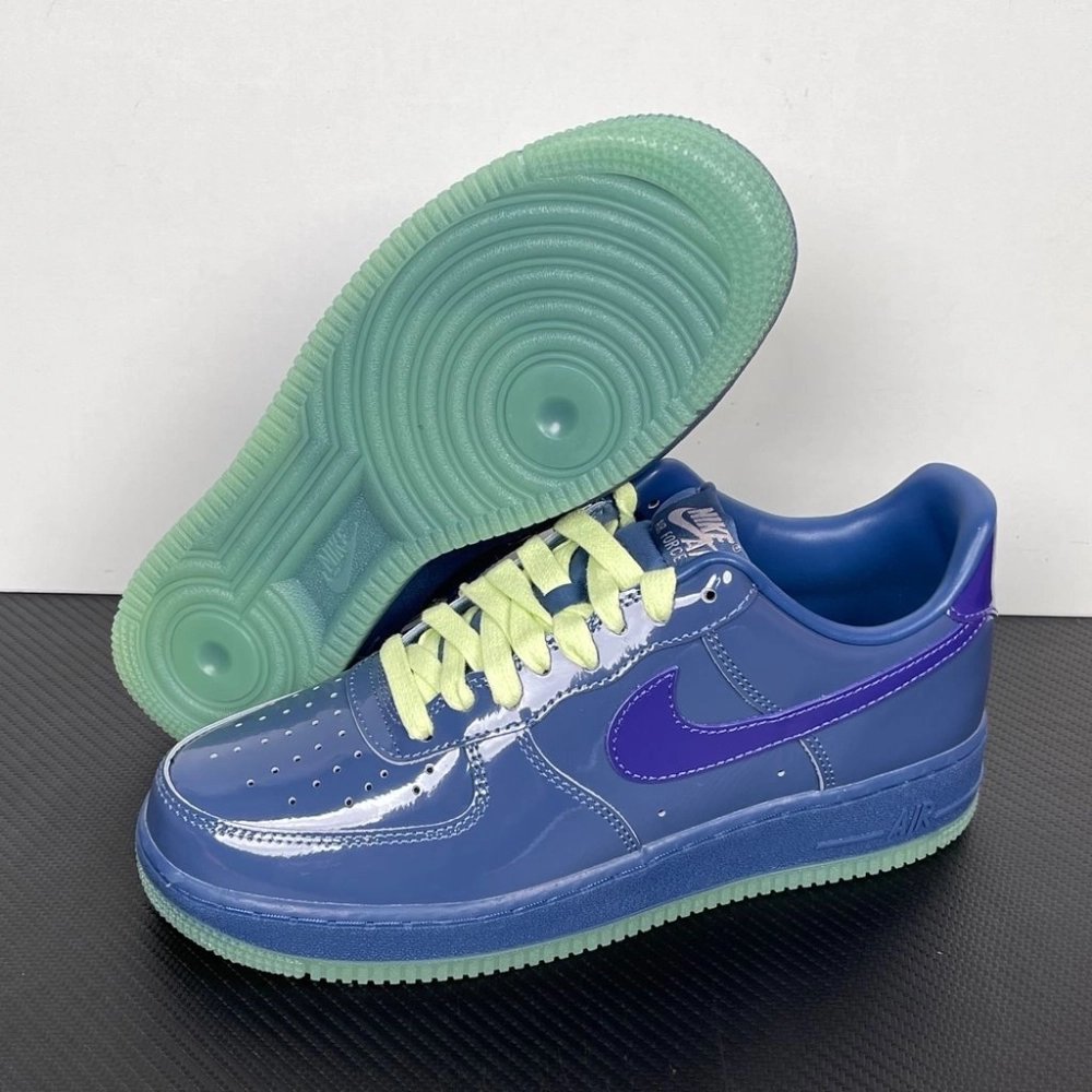 Nike Air Force 1 Low Patent Leather - Mystic Navy Grape Ice,NIKE AIR FORCE,NIKE SHOES