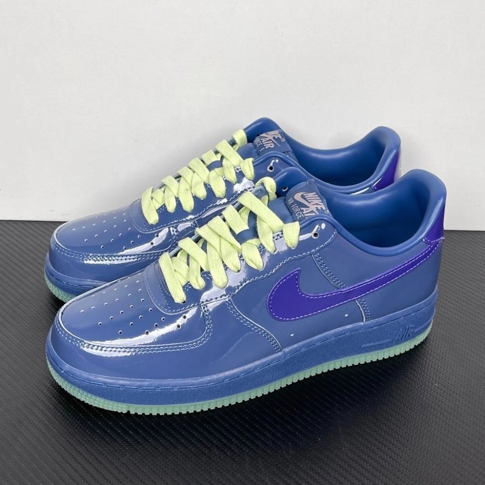 Nike Air Force 1 Low Patent Leather - Mystic Navy Grape Ice,NIKE AIR FORCE,NIKE SHOES