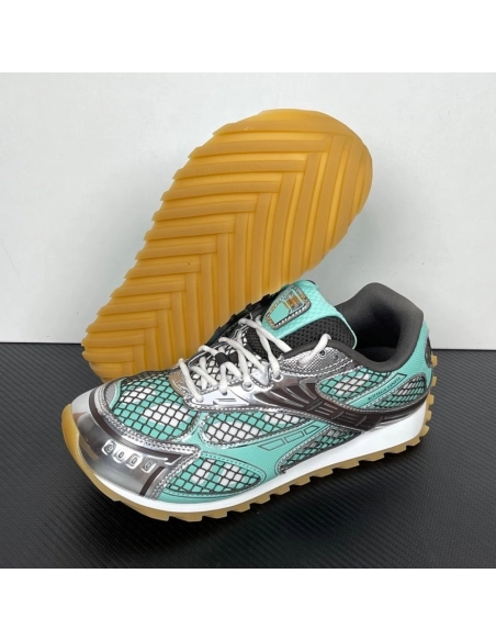 Bottega Veneta Orbit Sneaker - Green Oasis Espresso,BOTTEGA VENETA SNEAKERS,More Brands