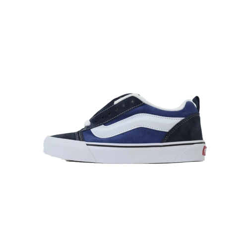 premium reps Vans Knu-Skool Navy White VN0009QC6BP sneakers at Shoes Official. Shop iconic styles from top brands