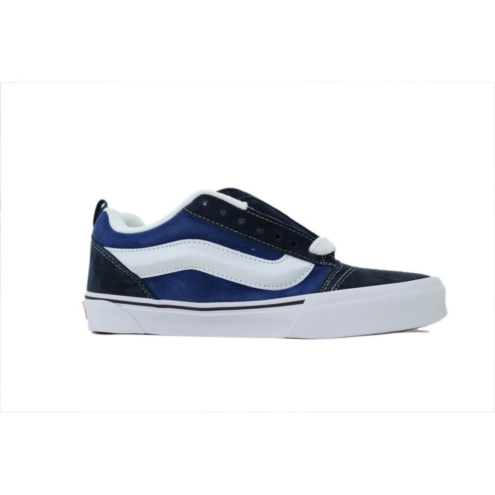 premium reps Vans Knu-Skool Navy White VN0009QC6BP sneakers at Shoes Official. Shop iconic styles from top brands