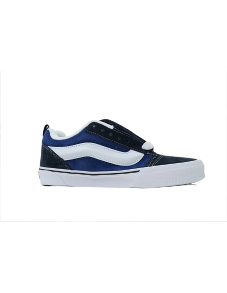 premium reps Vans Knu-Skool Navy White VN0009QC6BP sneakers at Shoes Official. Shop iconic styles from top brands