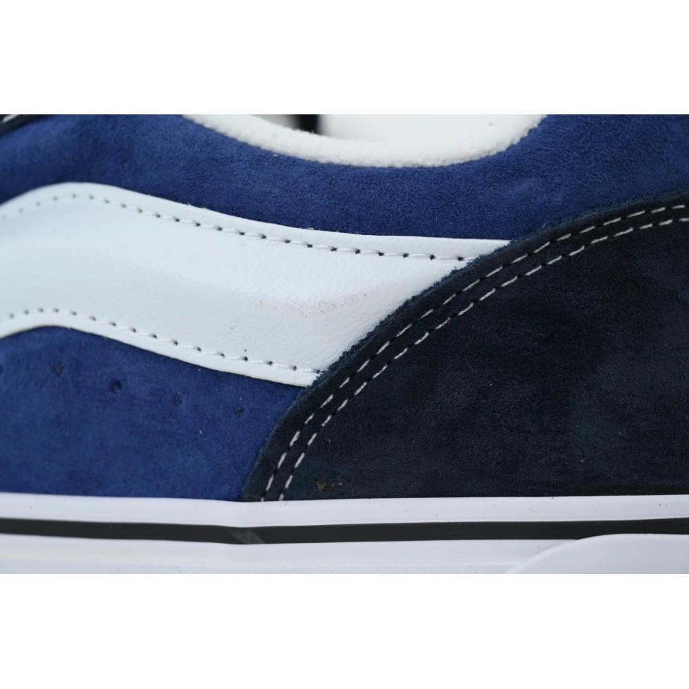 premium reps Vans Knu-Skool Navy White VN0009QC6BP sneakers at Shoes Official. Shop iconic styles from top brands