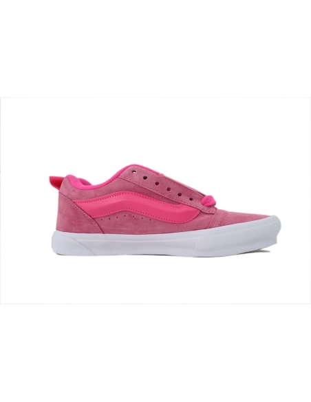 premium reps Vans Knu-Skool Pink Glo VN0009QCYU2 sneakers at Shoes Official. Shop iconic styles from top brands
