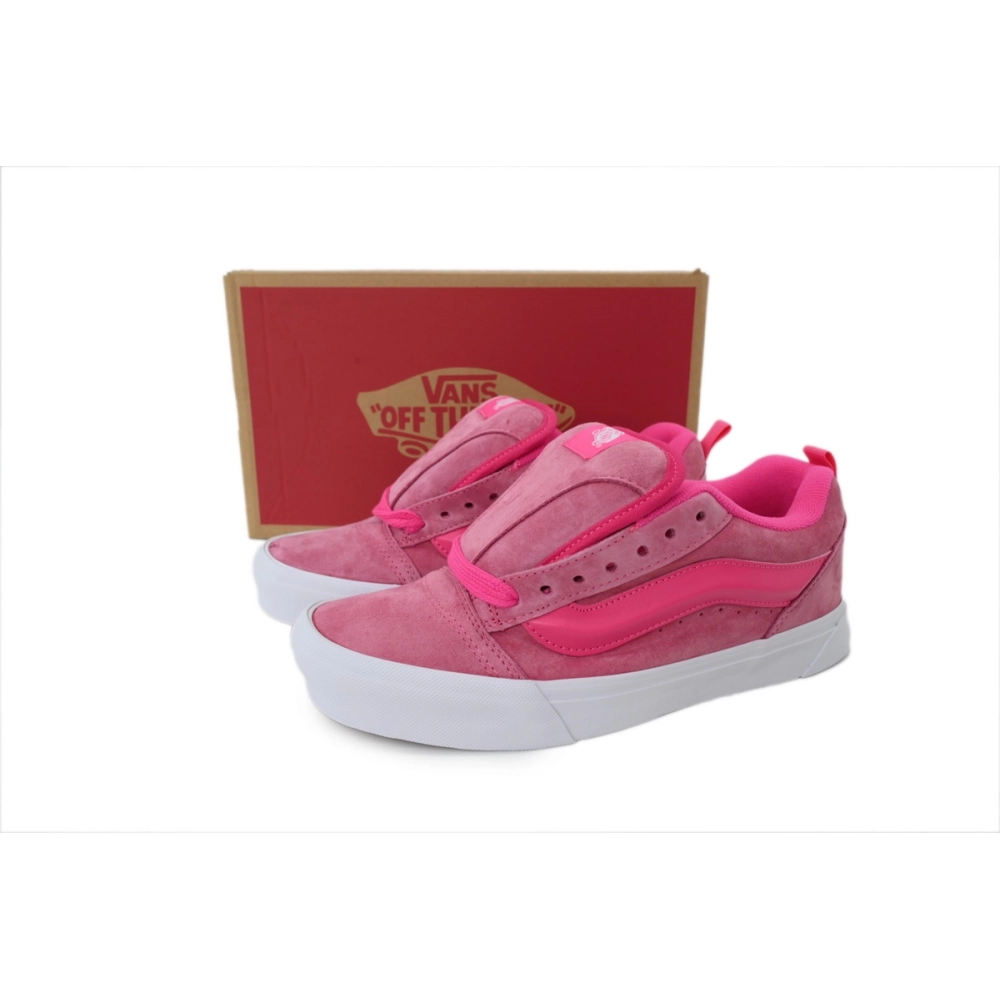 premium reps Vans Knu-Skool Pink Glo VN0009QCYU2 sneakers at Shoes Official. Shop iconic styles from top brands