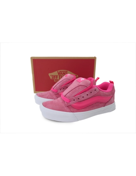 premium reps Vans Knu-Skool Pink Glo VN0009QCYU2 sneakers at Shoes Official. Shop iconic styles from top brands