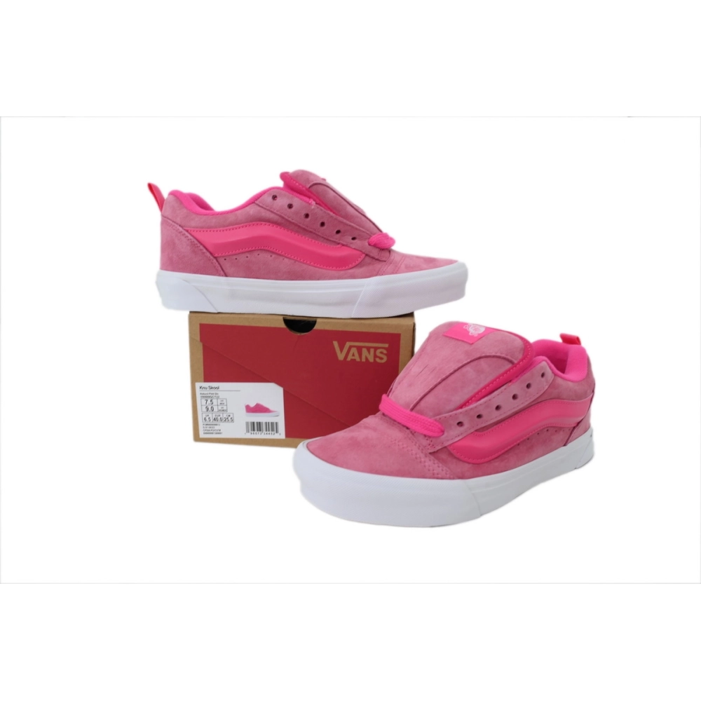 premium reps Vans Knu-Skool Pink Glo VN0009QCYU2 sneakers at Shoes Official. Shop iconic styles from top brands