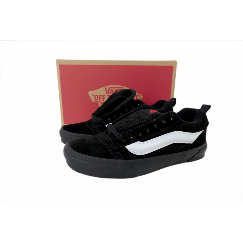 premium reps Vans Knu-Skool Black VN0009QCBMA sneakers at Shoes Official. Shop iconic styles from top brands