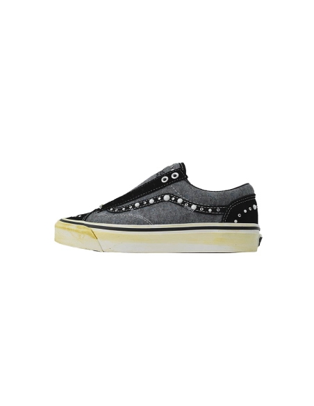 premium reps SATOSHI NAKAMOTO x Vans Old Skool Reissue 36 Speckled Moving Blanket Grey sneakers at Shoes Official. Shop iconic s