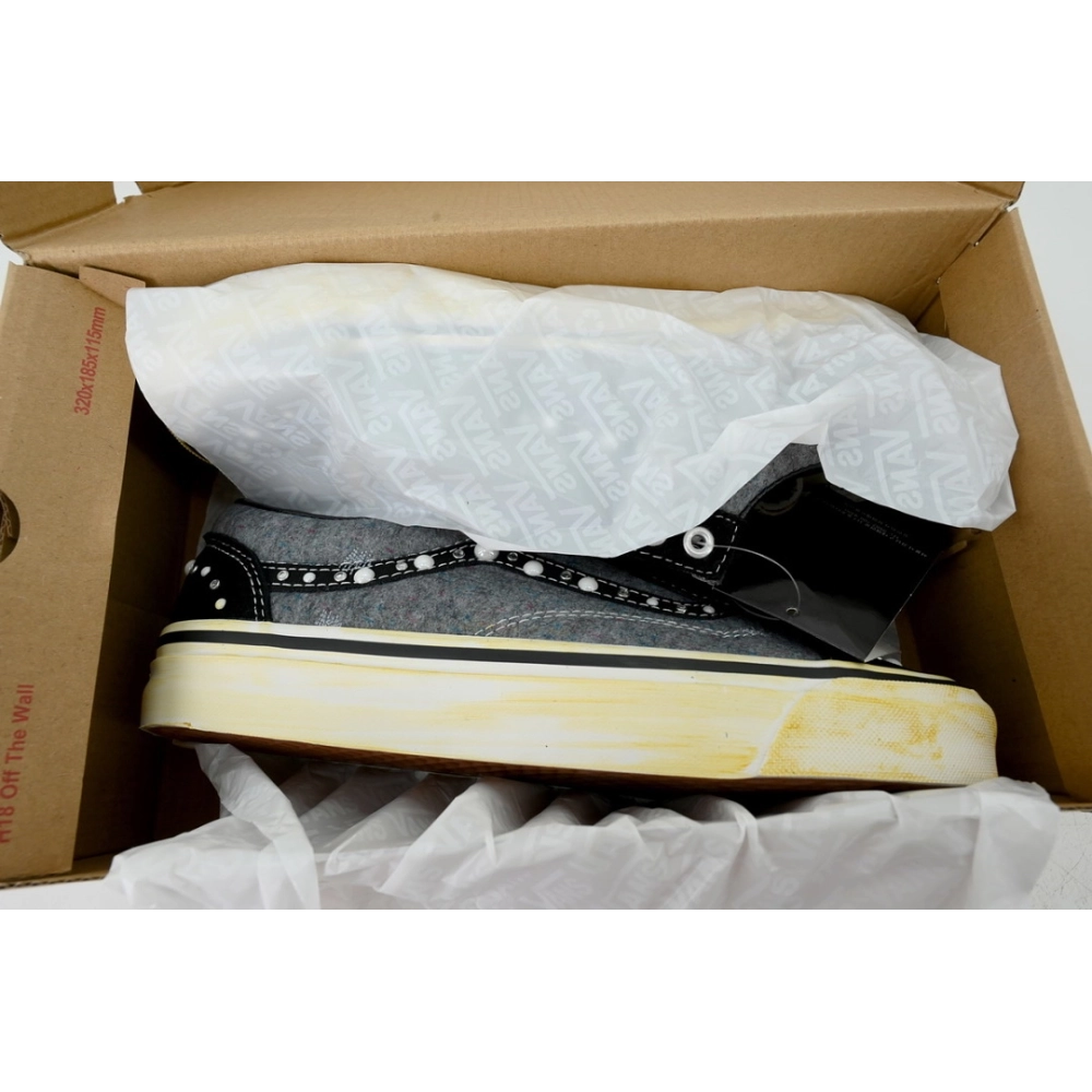 premium reps SATOSHI NAKAMOTO x Vans Old Skool Reissue 36 Speckled Moving Blanket Grey sneakers at Shoes Official. Shop iconic s