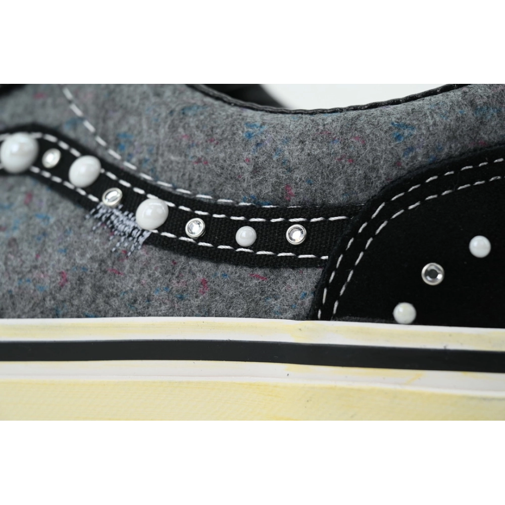 premium reps SATOSHI NAKAMOTO x Vans Old Skool Reissue 36 Speckled Moving Blanket Grey sneakers at Shoes Official. Shop iconic s